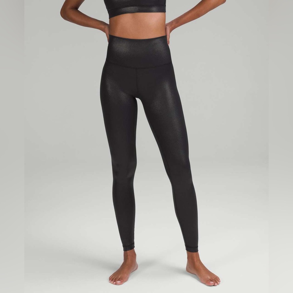 Lululemon Align High-Rise Pant 28" *Shine in Radiate Foil Print Black - 14